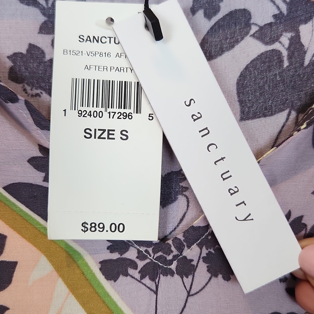 NWT Sanctuary Multiprint After Party Boho Blouse Size Small - Picture 5 of 14